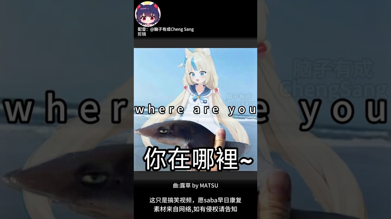 【腦子有成配音】GURA / SABA 你在哪裏？你還好嗎？|梗圖|Vtuber|迷因| | MYViki