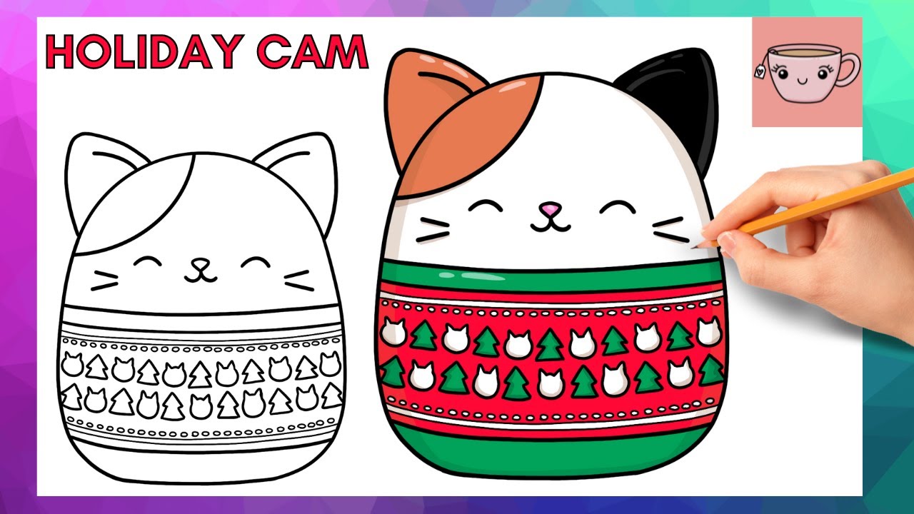 Cameron Cam the Calico Cat Kitten Kitty Squishmallow