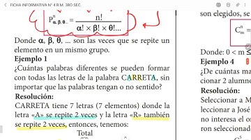 3S RAZ. MATEMÁTICO TEMA: ANÁLISIS COMBINATORIO II