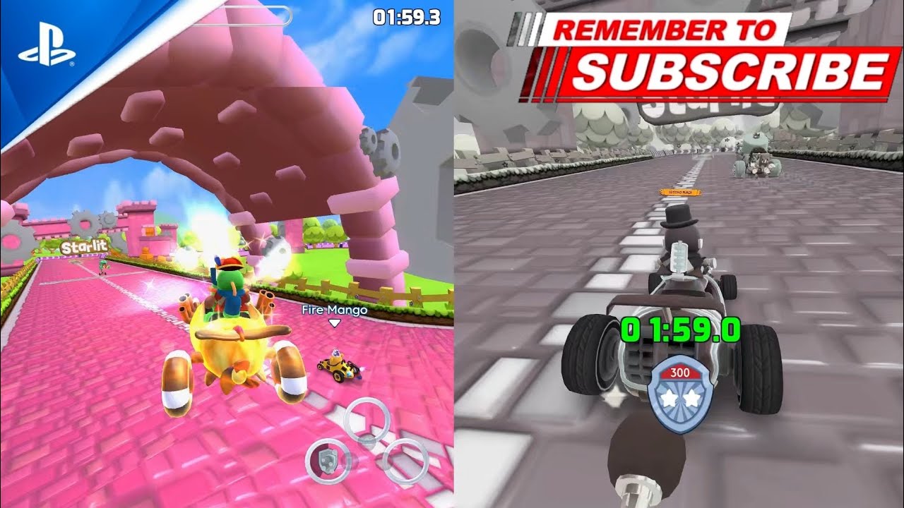 Starlit kart racing (ps5) special racing🪽🔥