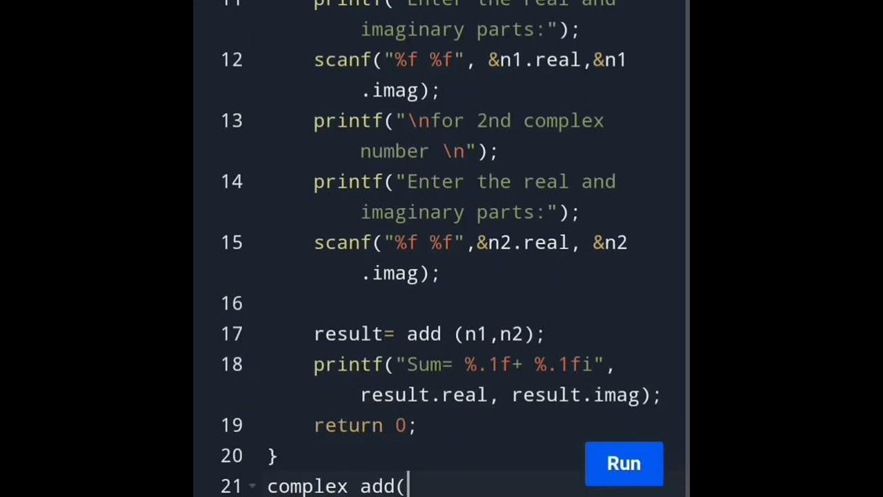 C Program To Add Two Complex Numbers By Passing Structure To A Function c-program-to-add-two-complex-numbers-by-passing-structure-to-a-function