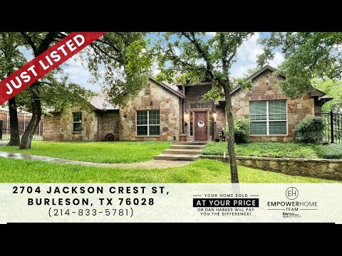 2704 Jackson Crest Street, Burleson, TX home video tour