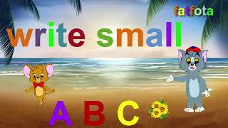 Write english alphabet letters