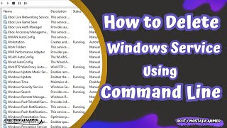 How to Delete a Windows Service With the Command Line