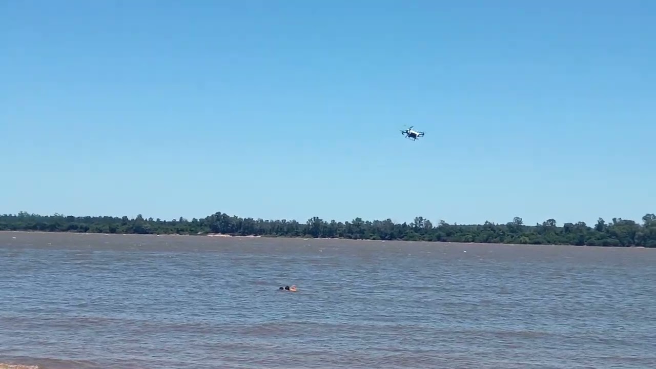 Simulacro de rescate con apoyo de drones 