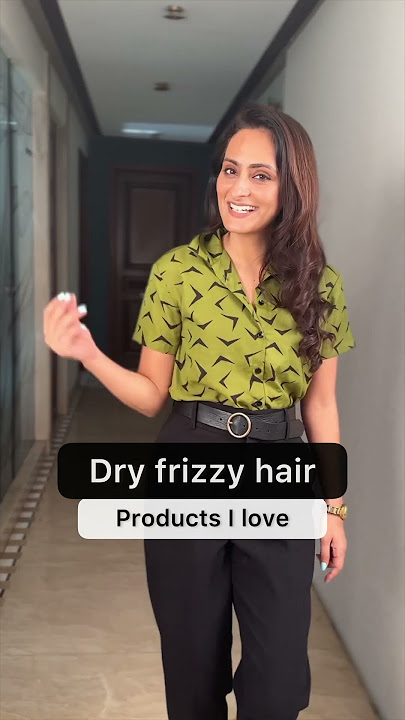 Dry frizzy hair product recommendations #dermatologist