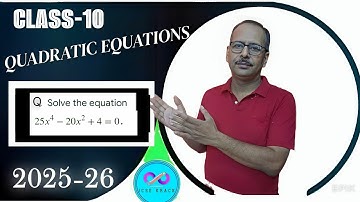 Quadratic equations|| Important Questions || Class 10 Maths ICSE || 2025-26