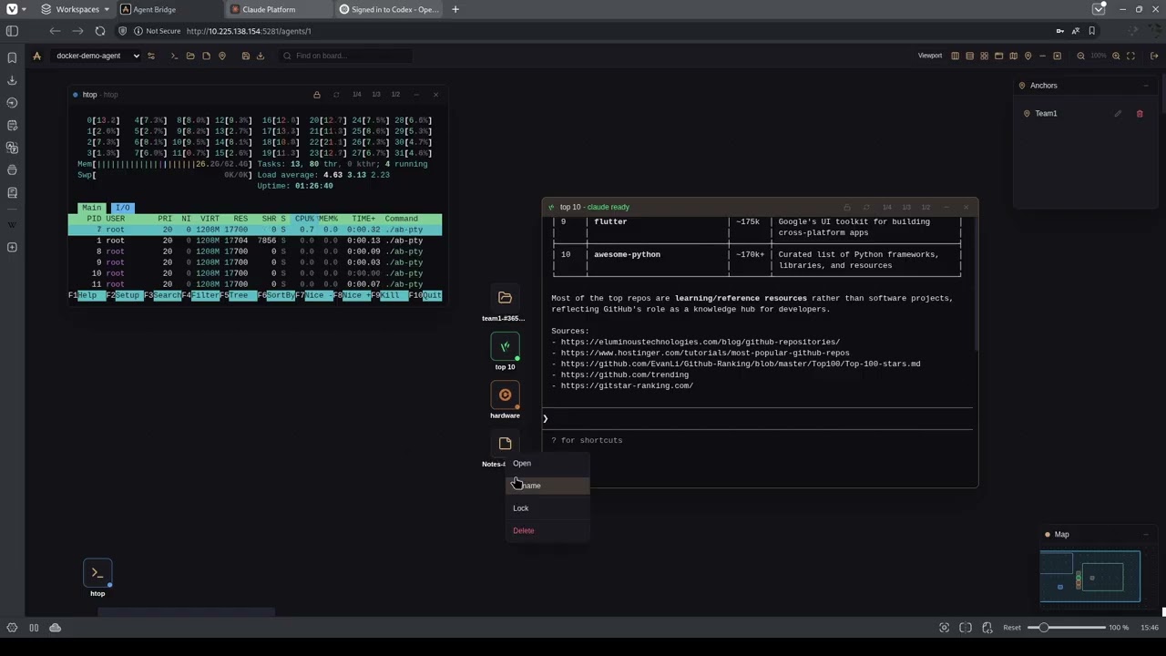 Agent-Bridge — Visual control plane for persistent AI coding agents (Demo)