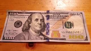 $100 STARNOTE FOUND - Bill Searching for Profit in Pocket Change
