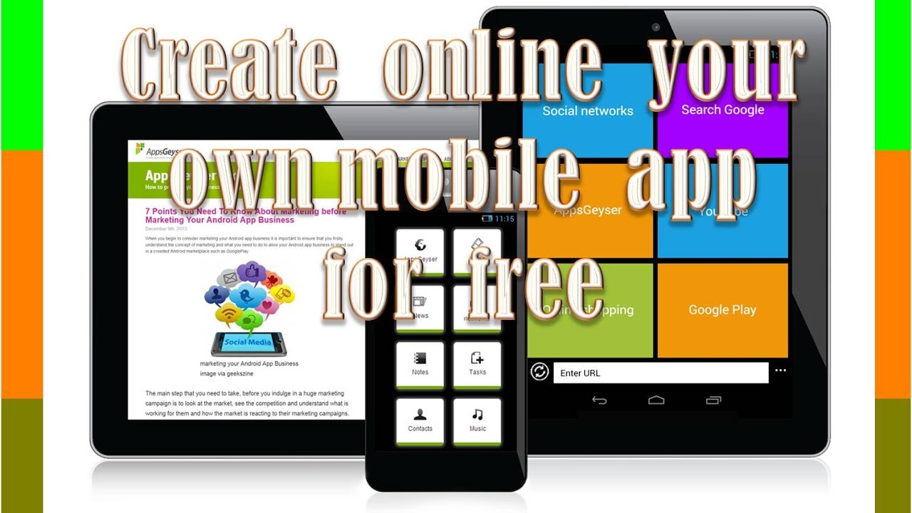 HOW TO CREATE OWN YOU TUBE MOBILE APP WITHOUT ANY SOFTWARE - YouTube