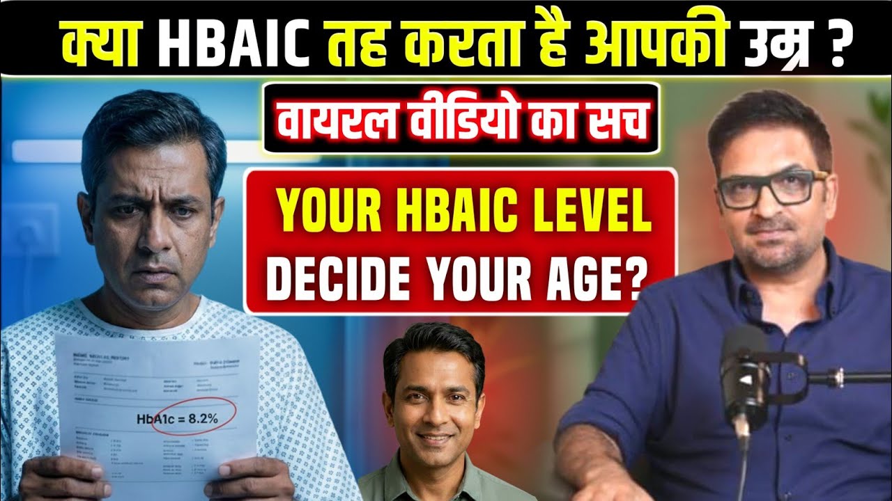 जितना HBA1C ज्यादा ,उतनी उम्र कम ! वायरल वीडियो का सच? HIGH HBAIC LESS LONGITIVITY?