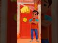Knock Knock, who's there? 😱 Little Angel Trick or Treat Halloween Paper Party! #shorts #candy