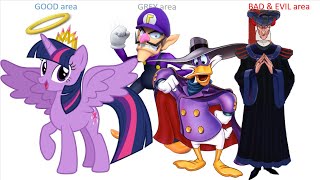 Purple characters💜: Good to Evil