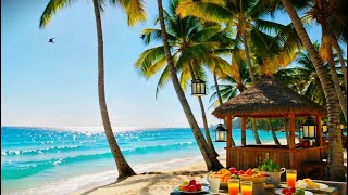 🎵 Tropical Morning Jazz | Relaxing Smooth Jazz by the Ocean for Stress Relief &amp; Chill Vibes