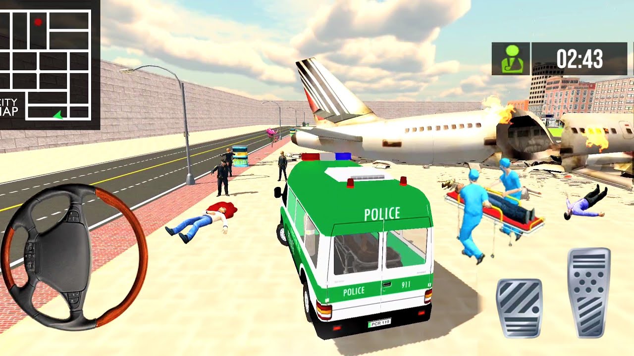 Police 🚑Emergency  Van Driving - Police Challenging Rescue Game - Android Gameplay