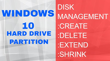 Partitioning Hard Drive in Windows 10 using Disk Management Tool | Hard Drive Partition