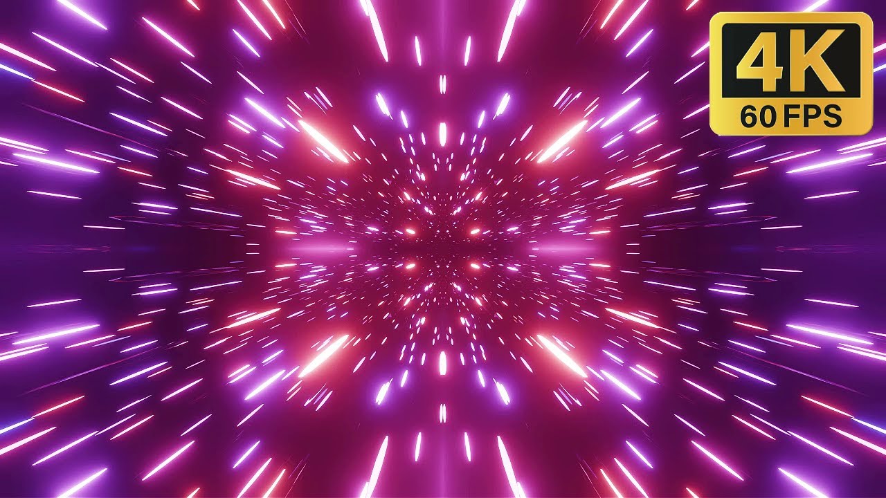 4K Screensaver | Symmetrical Neon Tunnel – Sci-Fi Glow VJ Loop | 6 Hours 60FPS UHD (No Sound)