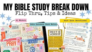 BIBLE STUDY FLIP THRU, TIPS & IDEAS | Rest Here