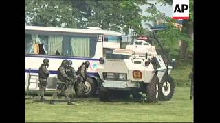 Special Forces Stage Bus Hostage Exercise Aquino Reax