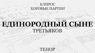 Единородный Сыне. Третьяков. Тенор