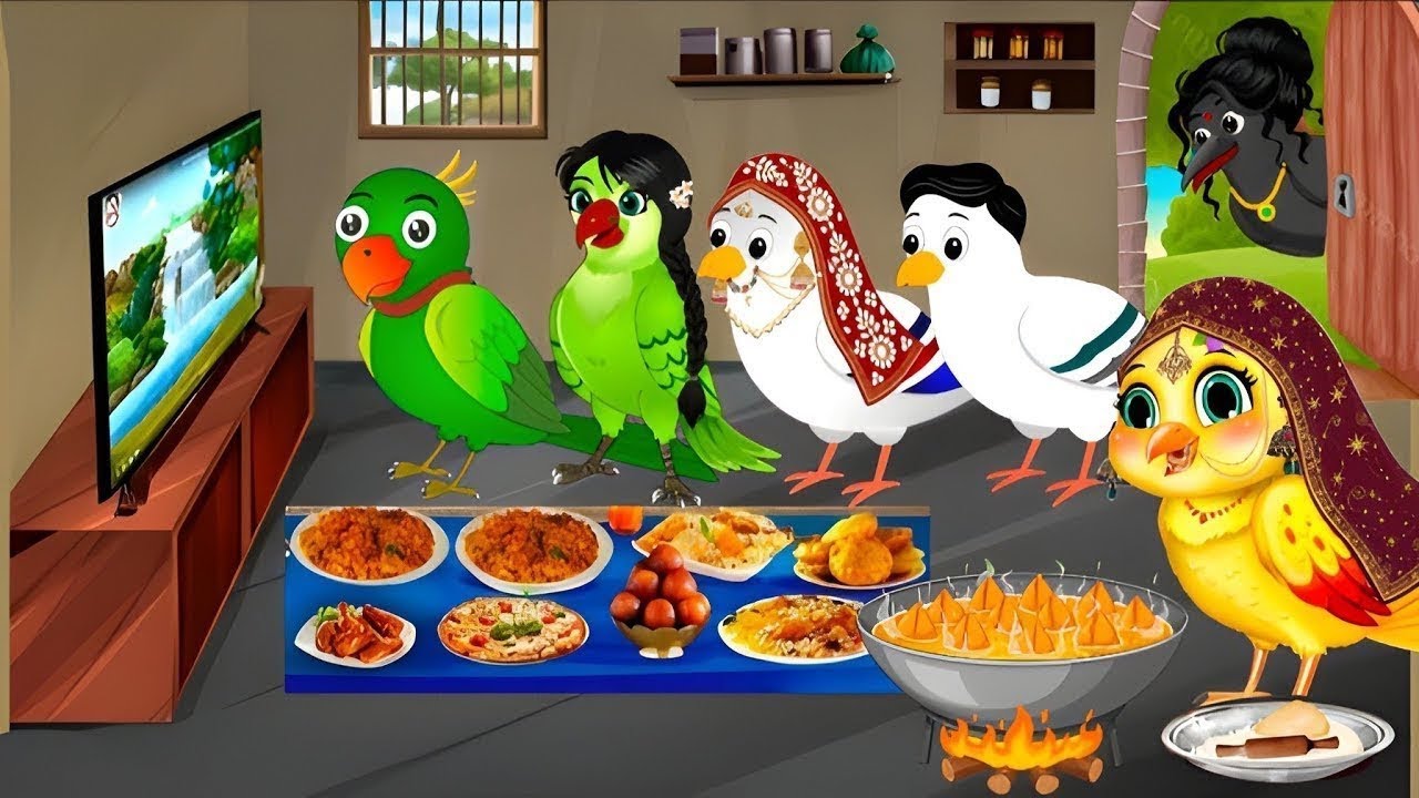 चिड़िया  का घर | ग्रीन grass house |  Episode New | Chidiya Wala Cartoon | Tuni Achi Cartoon | Hindi 