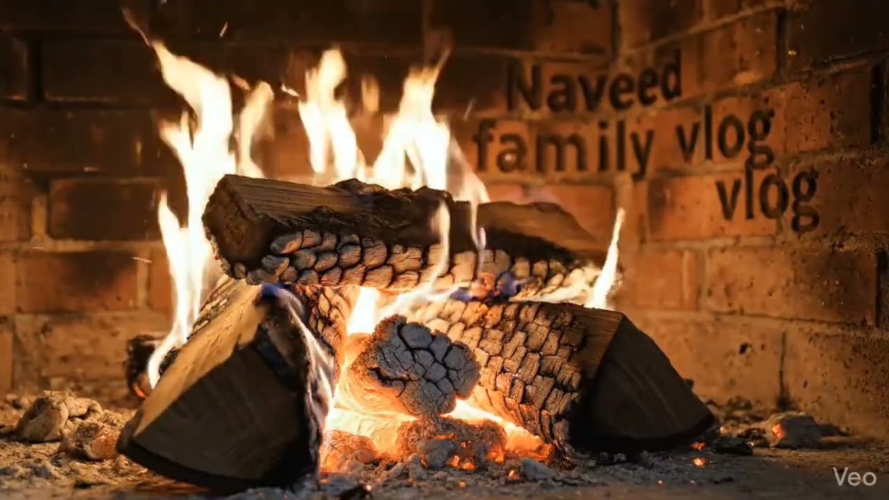 Relaxing fireplace display nonstop 
