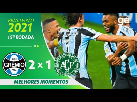 GRÊMIO 2 X 1 CHAPECOENSE | MELHORES MOMENTOS | 15ª RODADA BRASILEIRÃO 2021 | ge.globo