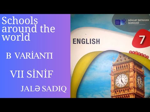 İngilis dili | DİM | 7-ci sinif | Unit 1 | Schools around the world | B variantı.