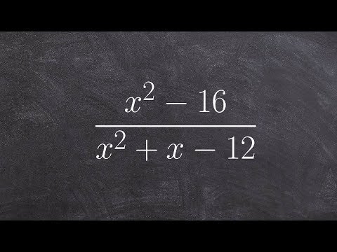 Simplifying a rational expression by factoring