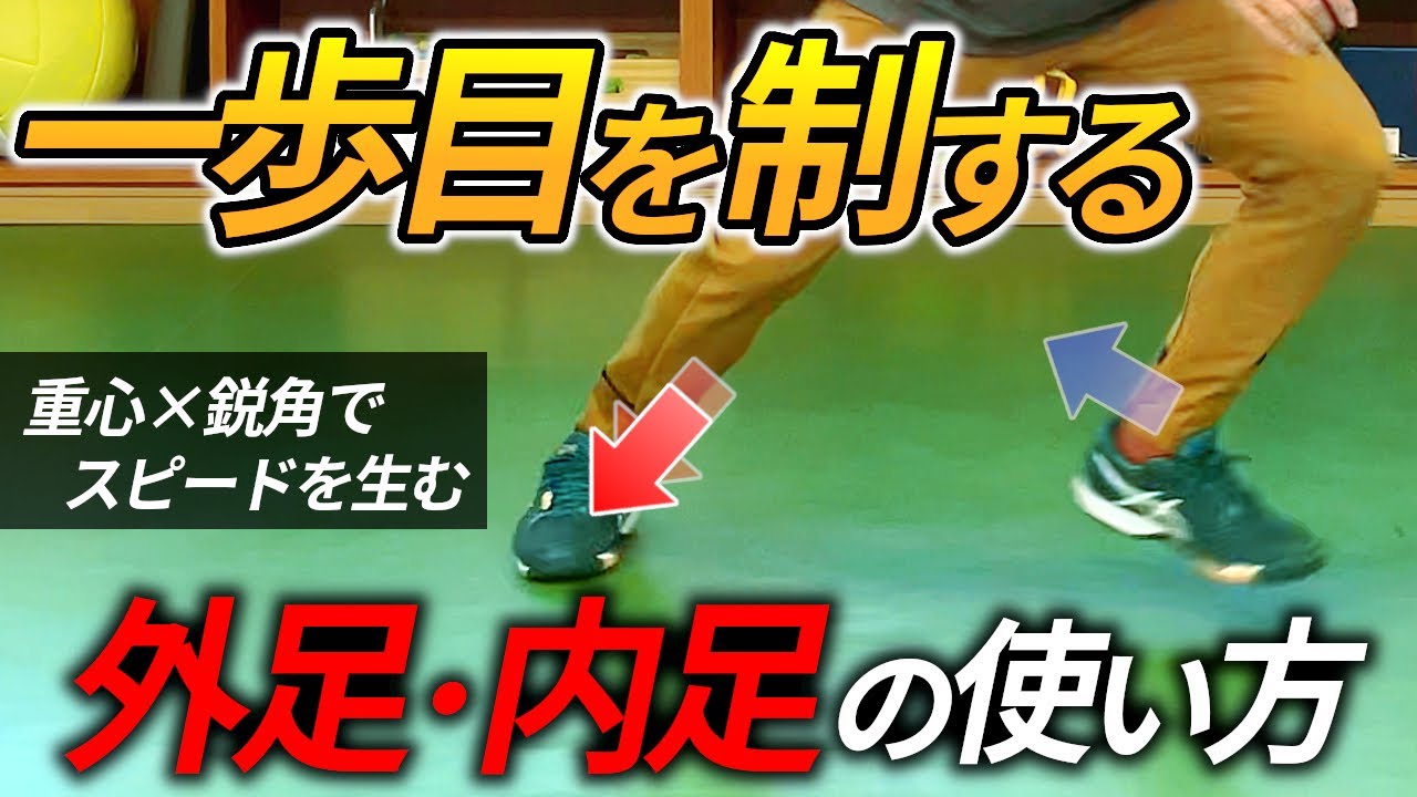 1歩目が速くなる外足と内足の使い方/河村勇輝選手（バスケ）と佐野海舟選手（サッカー）が操る抜重ステップ×鋭角ドライブでスピードを生む方法