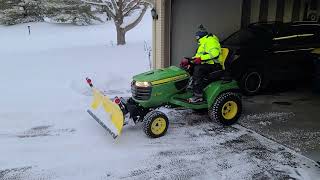 Using the Snowplow on my John Deere x738