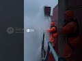 Rogue Waves Slam Container Ship During Violent Ocean Storm