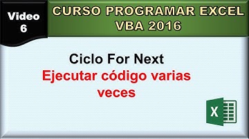 06  curso excel vba 2016: ciclo for
