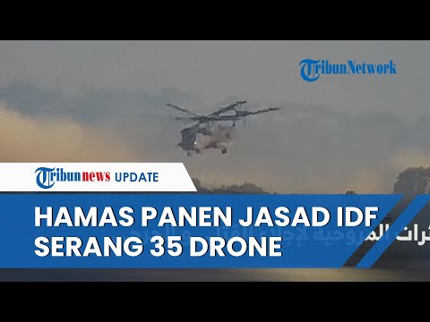 Rangkuman Hamas-Israel: Tel Aviv Gelap Dihujani 35 Drone hingga IDF Punguti Jasad Tentara yang Tewas