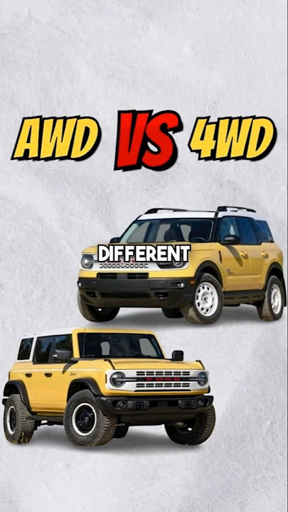 AWD vs 4WD What's the REAL Diffirence?