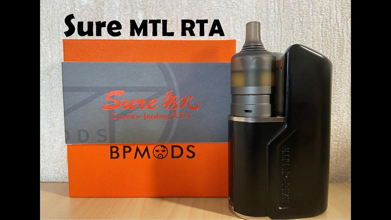 Sure MTL RTA by BP Mods | Clever design & Pioneer flavour - YouTube