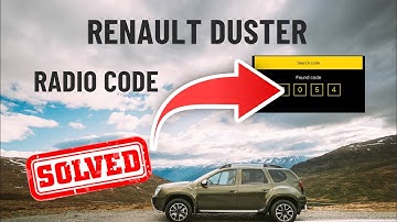Renault Duster Radio Code Fixed / Reset - DIY