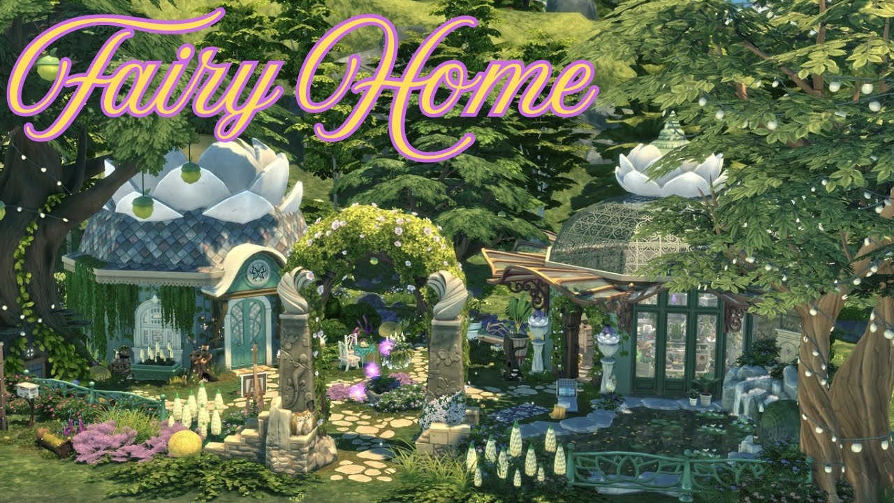 Fairy Home 🧚🏼 The Sims 4 Stop Motion Build ( No CC ) - YouTube