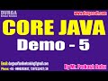 CORE JAVA tutorials || Demo - 5 || by Mr. Prakash Babu On 26-12-2025 @7PM (IST)