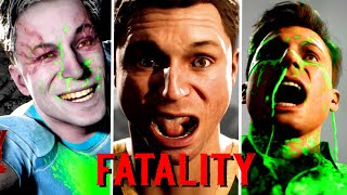 Mortal Kombat 1 All Fatalities on Johnny Cage with Random Skins