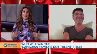 Simon Cowell crowns the winner of 'Canadian Family's Got Talent' on Breakfast Television!