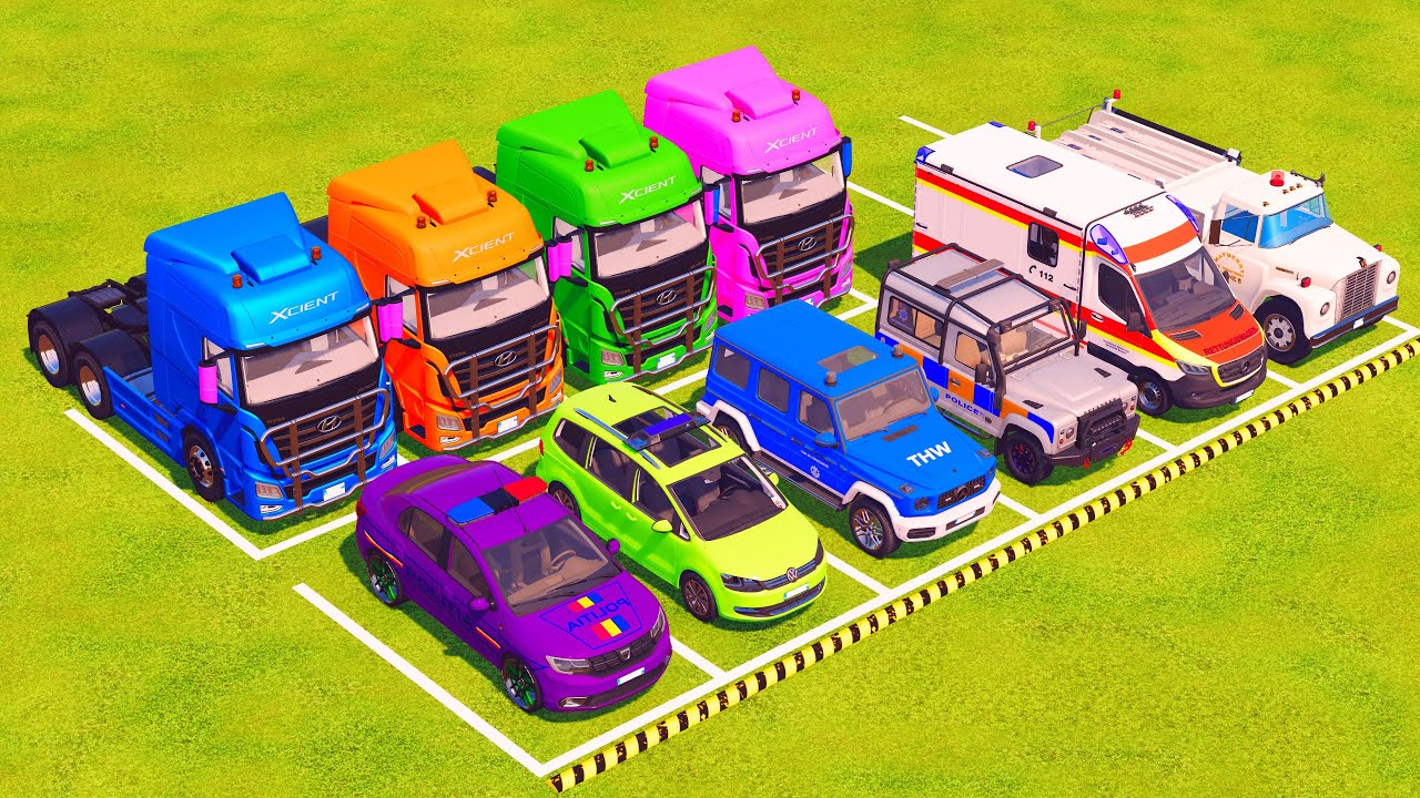 Emergency Transport Challenge! Police, Fire Trucks & Ambulances | FS22 🚨