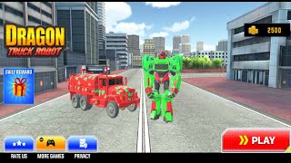 Flying Dragon Army Truck Robot Transform: Android Gameplay screenshot 1