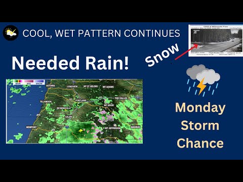 Oregon, Portland, Needed Rain, Cool Pattern