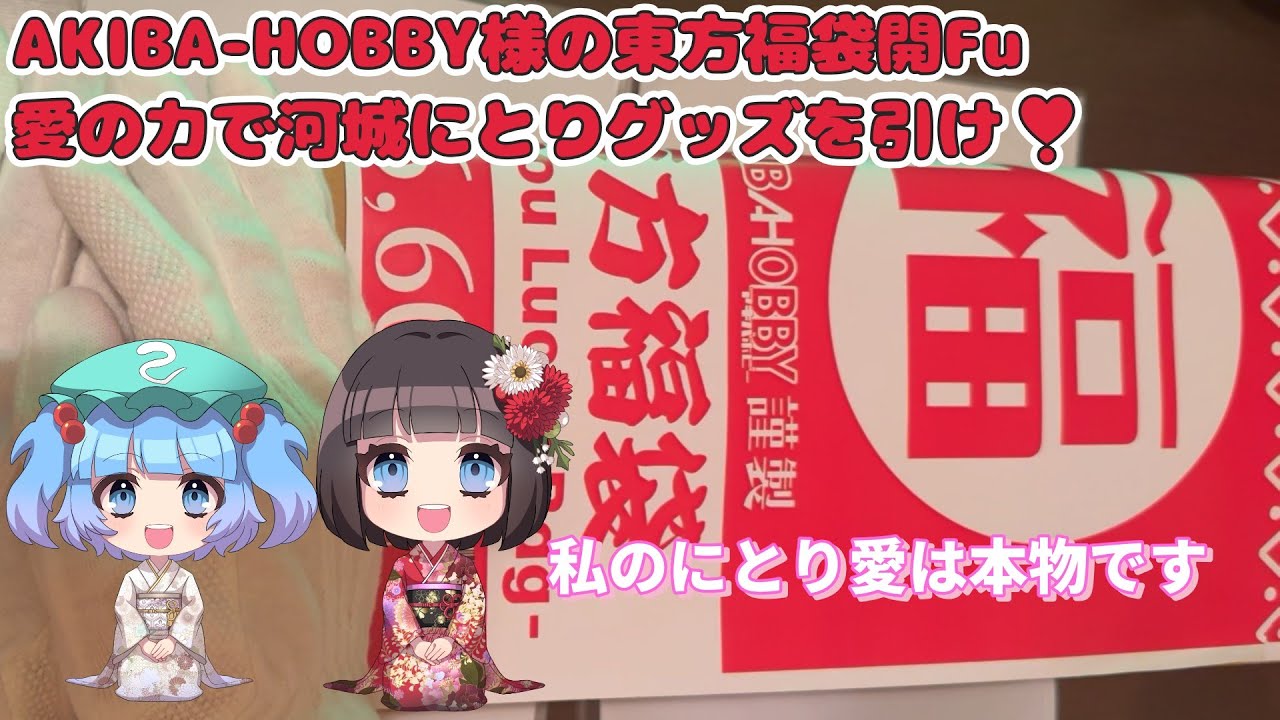 愛の力で河城にとりちゃんグッズを引け❣アキバホビー様東方福袋2026年