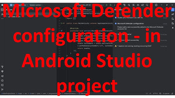 What to do for "Microsoft Defender configuration" message pop-up in Android Studio Koala | 2024.1.2?