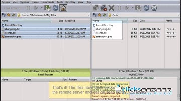 Uploading files using FlashFXP
