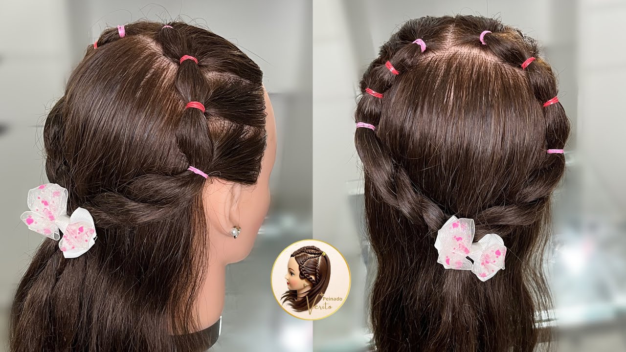 Peinados de diademas con ligas/ Peinados Verito 