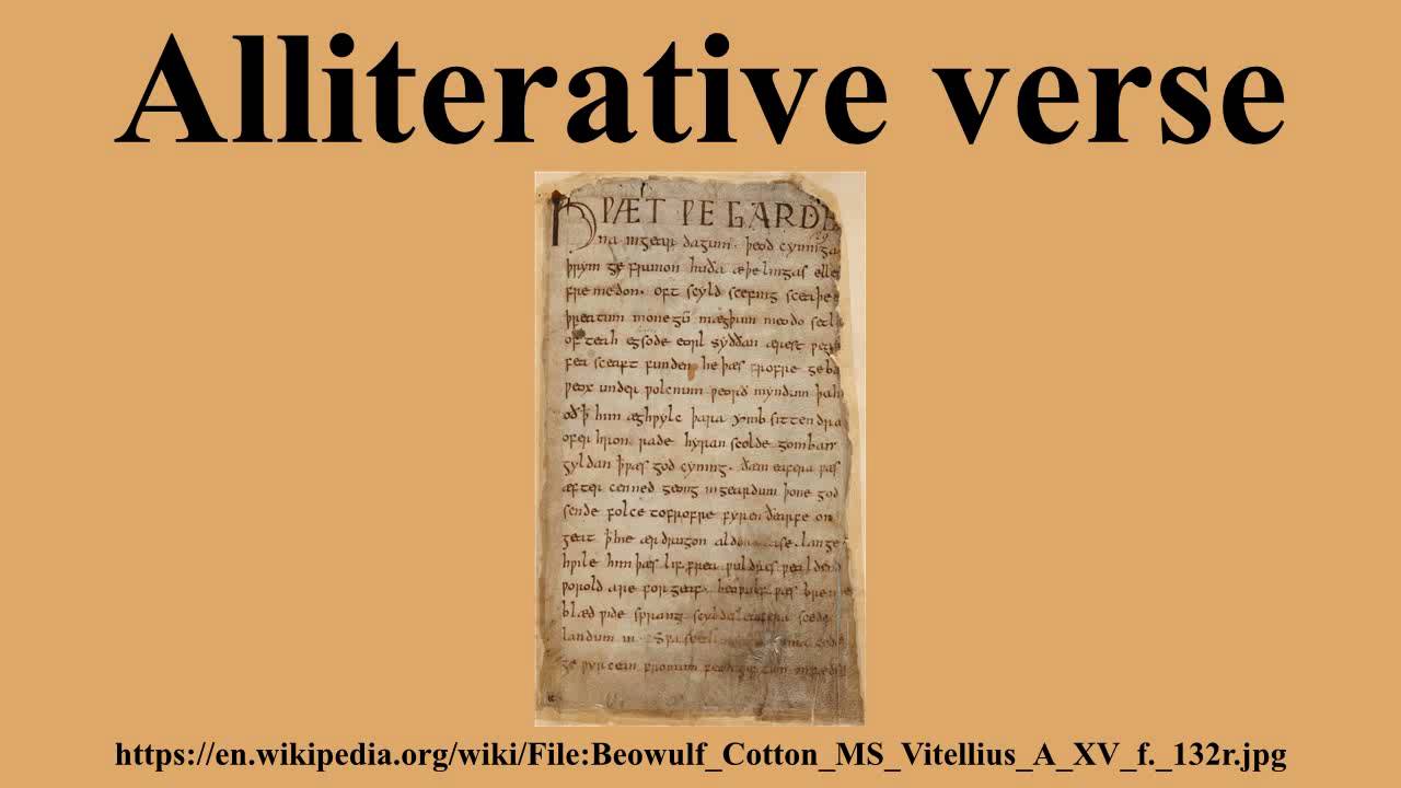 Alliterative verse