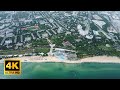 4K Черноморск 2021. Центральный пляж с высоты птичьего полёта. Chornomorsk by drone 4K